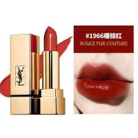 [玫瑰礼盒]圣罗兰(YSL)全新方管口红滋润1966暖棕红+圆管80血腥玛丽