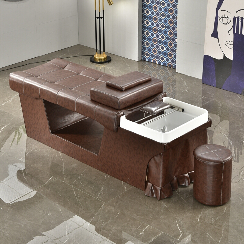 洗头床美发店 厂家直销泰式洗头床发廊理发店专用美发按摩全躺头疗