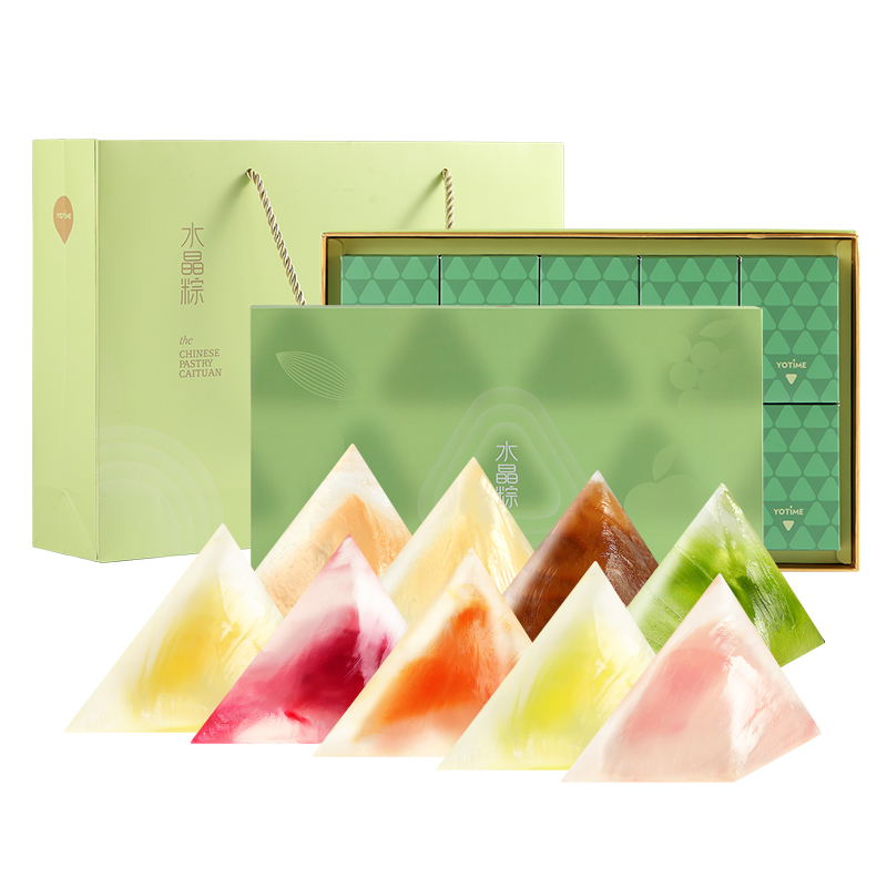 悠享时yotime端午节礼品网红水晶粽子礼盒水果味粽甜粽奶茶粽即食星冰