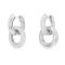 施华洛世奇(SWAROVSKI)女士不对称设计镀铑水晶耳环可拆卸多功能