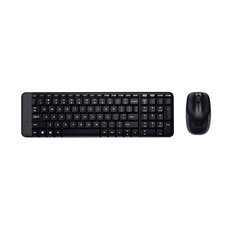 罗技(Logitech)MK220 键鼠套装 无线键鼠套装 办公键鼠套装 黑色 带无线2.4G接收器
