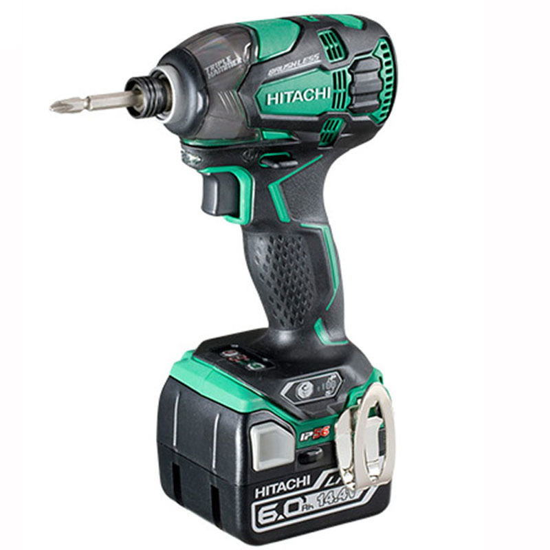 高壹工机日立144v充电式冲击起子机电动螺丝刀电批改锥60ah双电wh14d