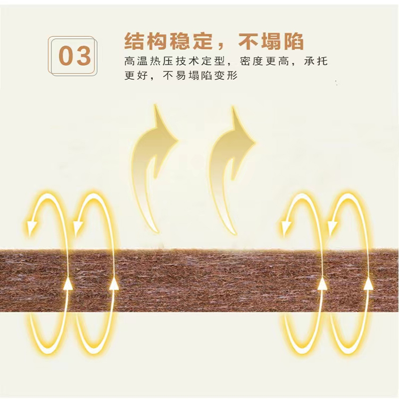 博林创 椰棕床垫 1.2米 50厚 椰棕 /张高清大图