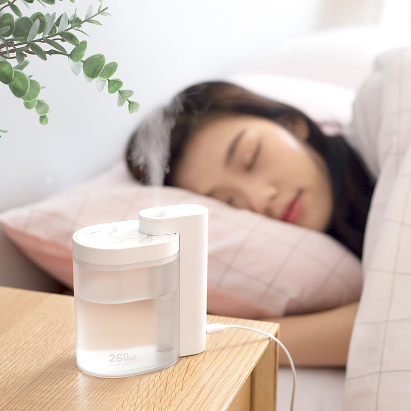 向物(SOTHING)向物几何加湿器迷你小型卧室 家用办公室usb桌面静音车载喷雾加湿机补水 写意白