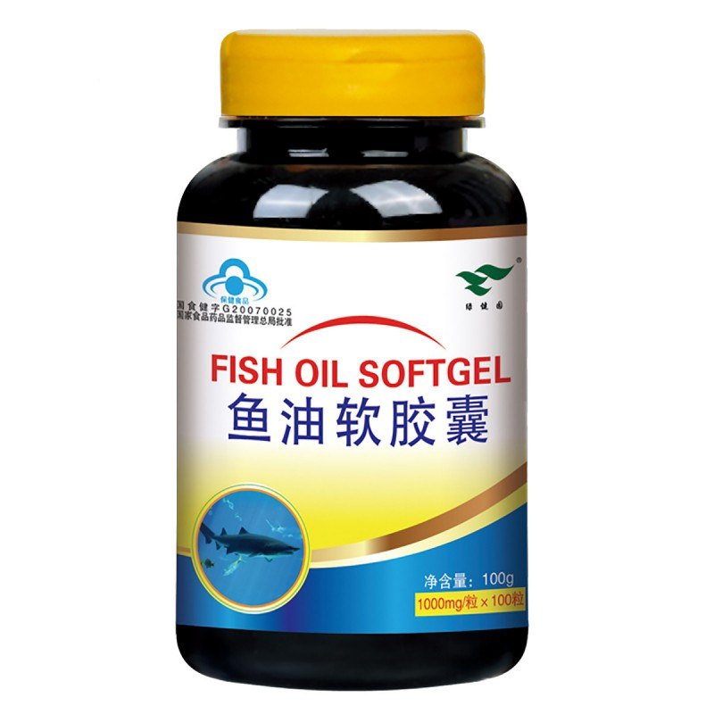 绿健园 鱼油软胶囊1000mg/粒*100粒