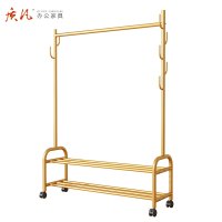 质凡 轻奢衣帽架简约落地卧室挂衣架可移动网红简易挂衣服架子卧室家用