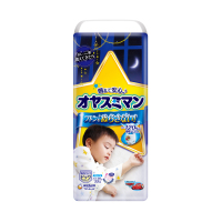 日本尤妮佳moony睡睡裤进口婴儿透气轻薄裤型纸尿裤XL22男