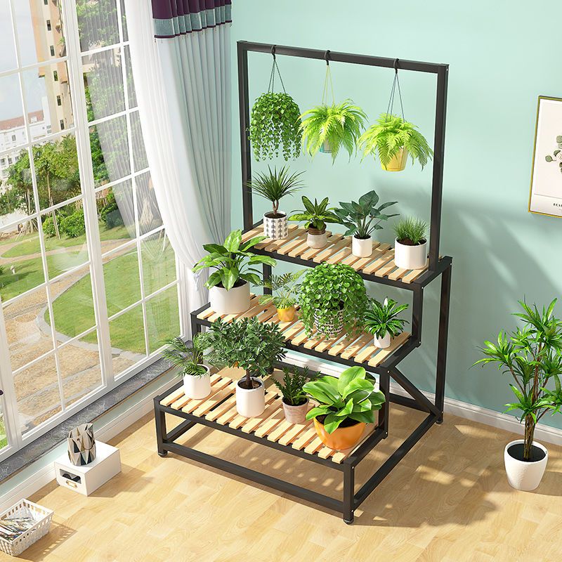 享弗花架室内实木阶梯式多层落地式花架子铁艺花盆架多肉绿萝吊篮阳台花架 价格图片品牌报价 苏宁易购光影家装家具拼购店