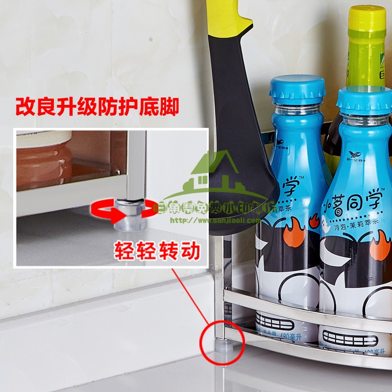 新款304不锈钢厨房置物架3层三角转角味架料架收纳厨具用墙角壁挂收纳箱收纳柜收纳盒储物箱