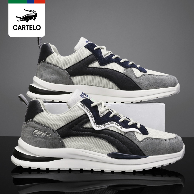 [线下专柜同款]卡帝乐鳄鱼(cartelo)男鞋2022新款透气阿甘鞋潮流鞋子