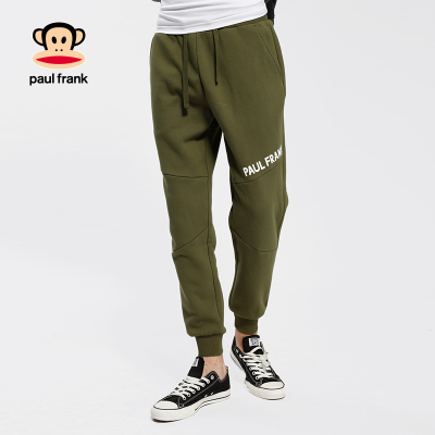 Paul Frank/大嘴猴春季设计师款休闲长裤运动修身男士加绒裤子