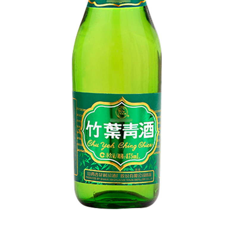 汾酒 竹叶青玻竹 38度 475ml 单瓶装 清香型白酒