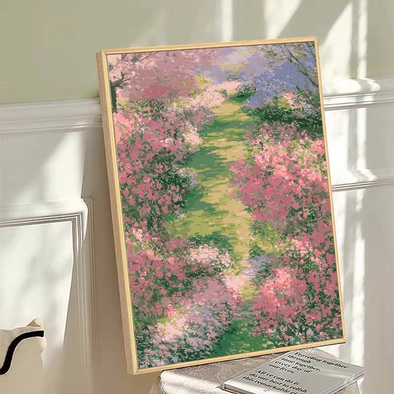 玟书 现代简约壁画 高清艺术微喷画+哑光质感+铝合金框 风景花卉装饰画40*60cm 竖版C款高清大图