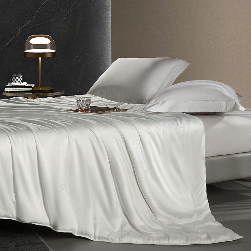 唐纳家纺 贡缎提花蚕丝被 200*230CM- TN-SQ24033高清大图