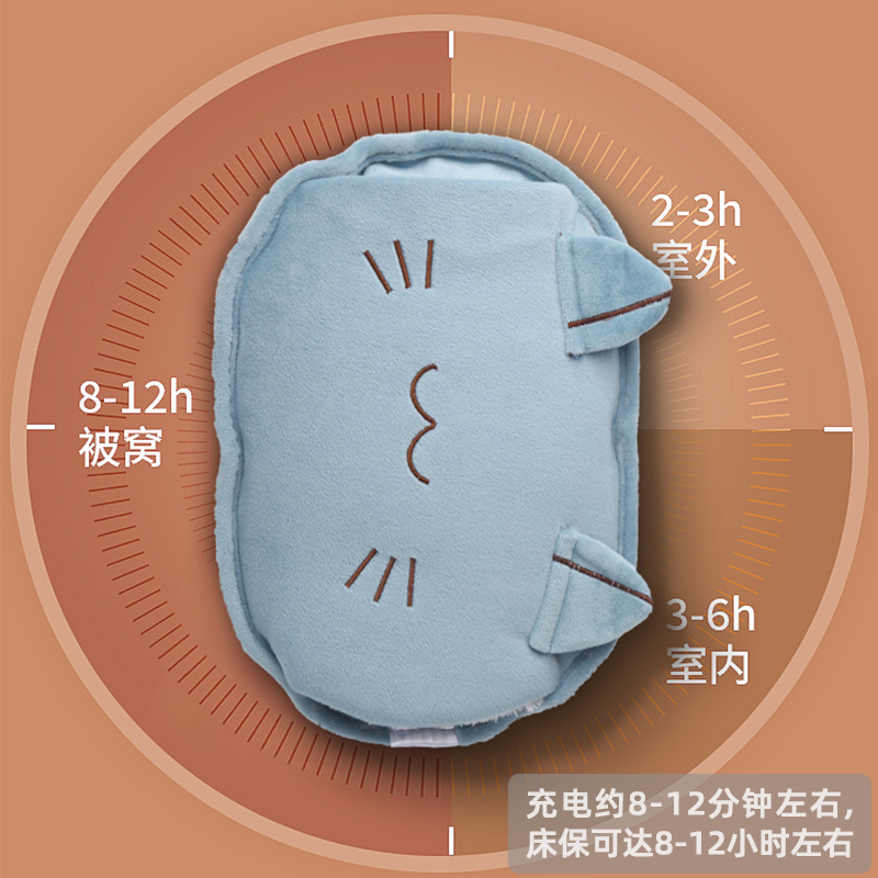 夏新电热水袋暖手宝暖宝宝暖水袋充电暖手袋电热暖水宝智能防爆取暖S-108高清大图