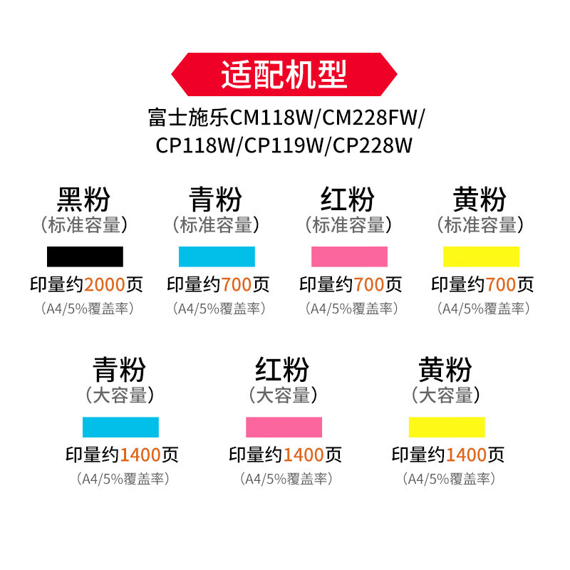 FUJIFILM富士施乐(Fuji Xerox)CT202257 原装黑色高容量墨粉筒