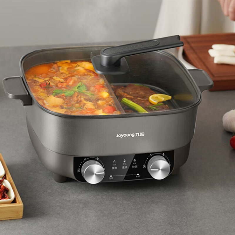 九阳电火锅6L隔热防烫独立控温耐磨耐用HG60-G650-B高清大图