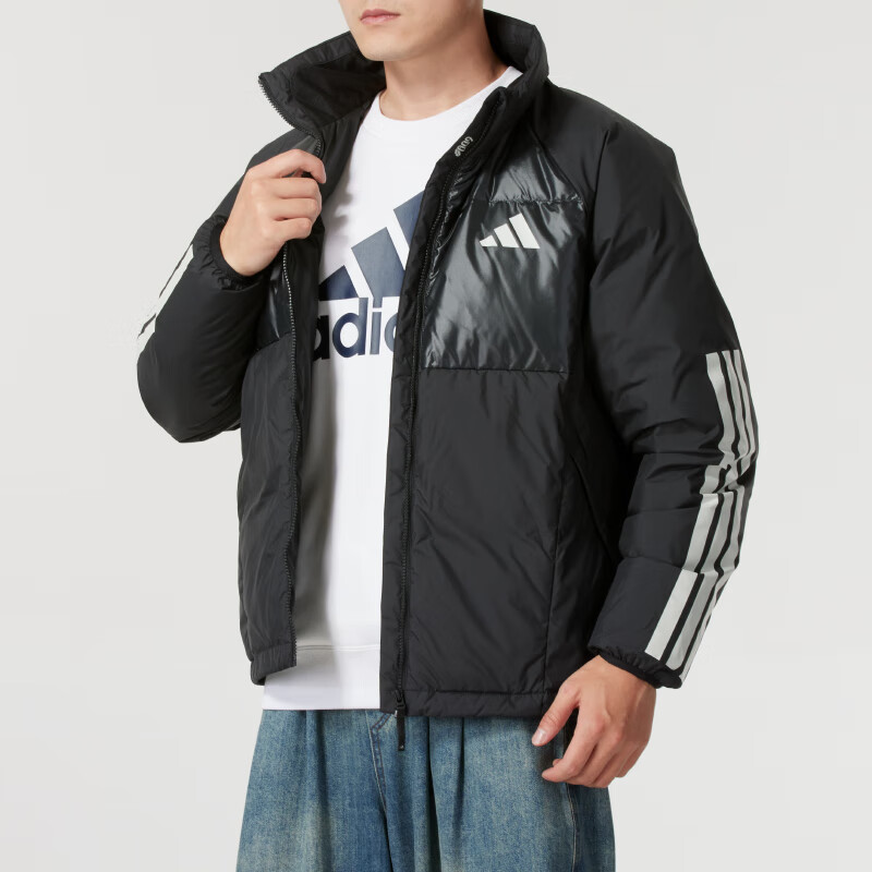 阿迪达斯 (adidas)男装 新款运动休闲百搭立领防风保暖羽绒服 JG5923 ZP高清大图
