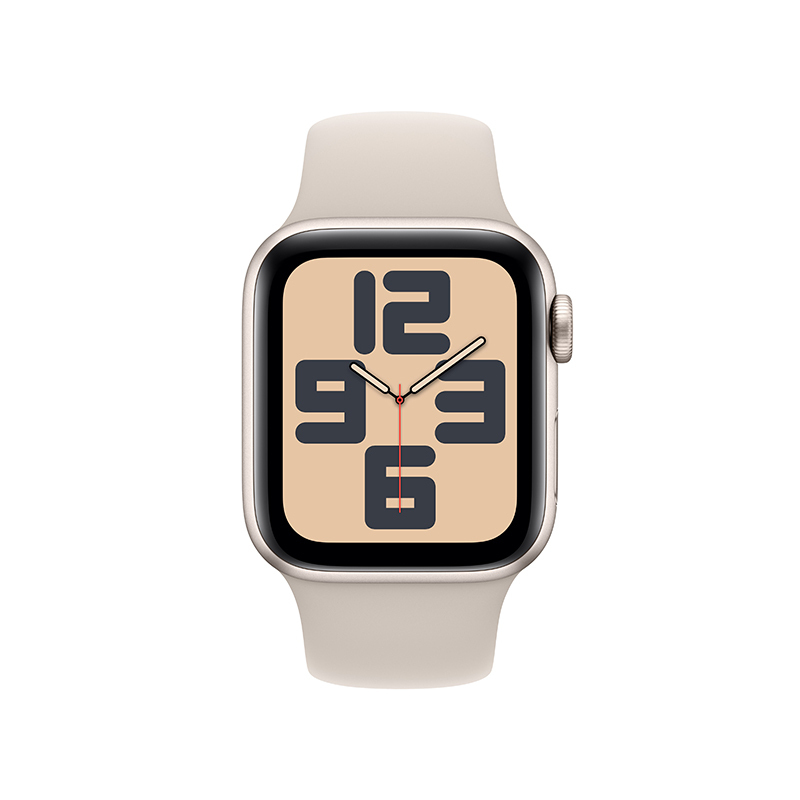 Apple Watch SE GPS+蜂窝 40 毫米星光色铝金属表壳 星光色运动型表带 - S/M MRFY3CH/A
