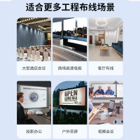 晶华 HDMI线2.0版 4K数字高清线 笔记本电脑机顶盒连投影仪显示屏数据连接线 合金黑色1米 H630C
