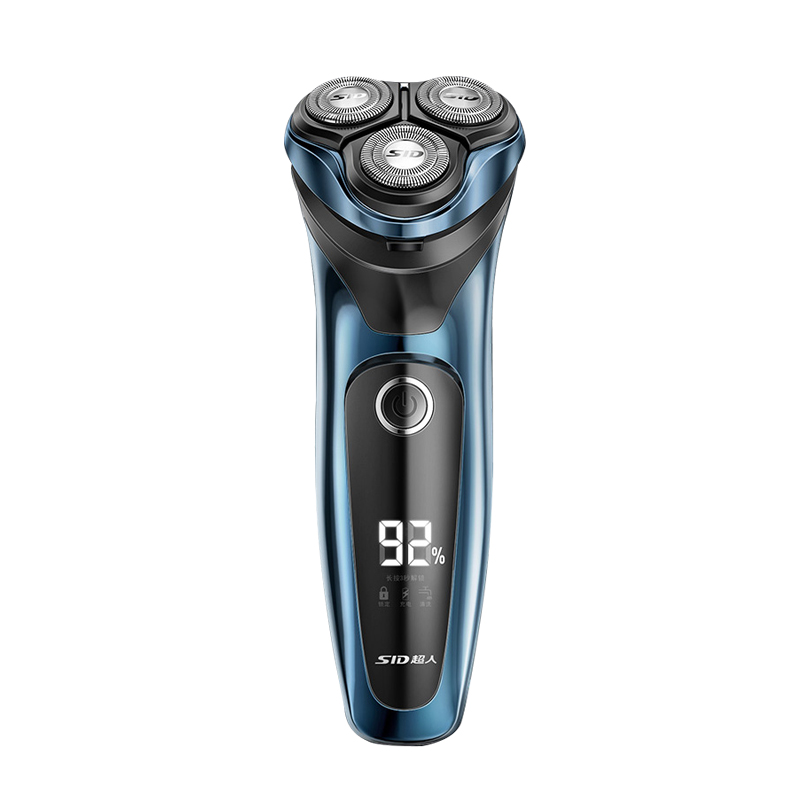 超人SID男士超人三头剃须刀RS357电动剃须刀旋转3D贴面高效清洁胡须修剪器便携干用轻巧设计高清大图