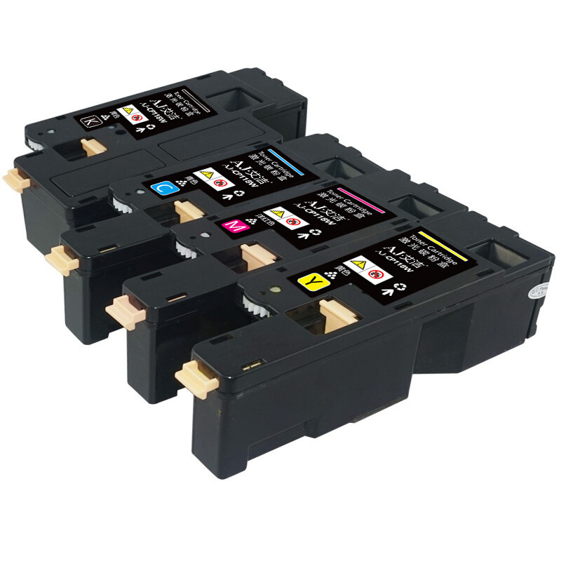 艾洁 CP118W粉盒四色套装 适用富士施乐Fuji Xerox CP119w 118w 228w CM118w