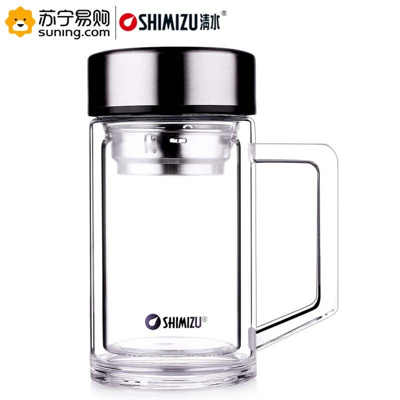 清水 400ML双层玻璃杯办公杯SM-8031(Z)