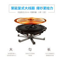 美的(Midea) 电磁炉 4D防水 黑晶面板 大功率家用智能触控套装带炒锅 1