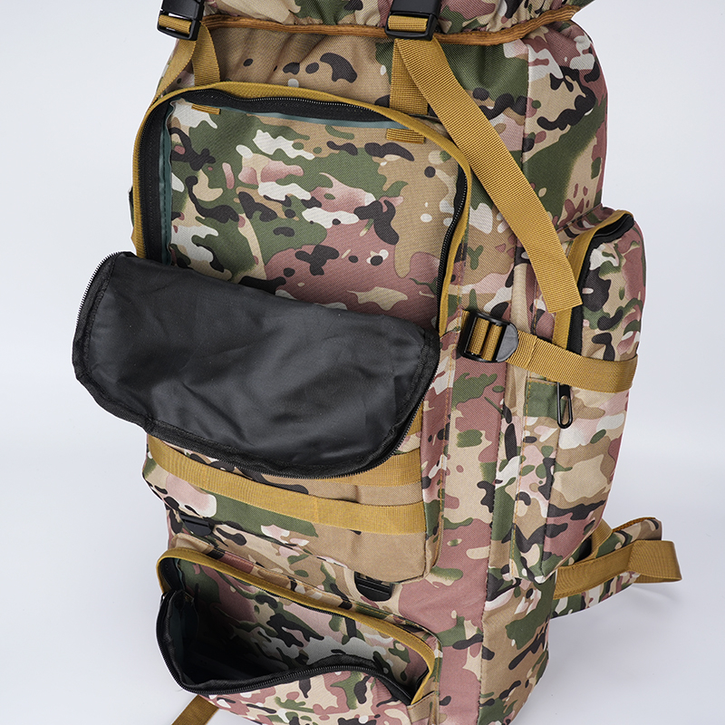 70升大容量登山包 行李包 户外旅游双肩包高清大图