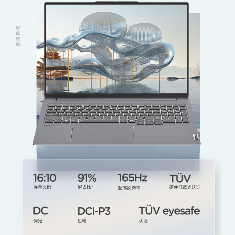 ThinkPad联想ThinkBook 16+ 2024 AI全能本 英特尔酷睿Ultra9 185H 16英寸轻薄办公笔记本电脑(32G 2T 3.2K RTX4060)