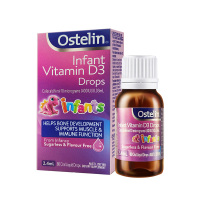 OSTELIN奥斯特林无糖vd滴剂婴儿液体维生素D3 2.4ml/瓶装0-12岁澳洲进口