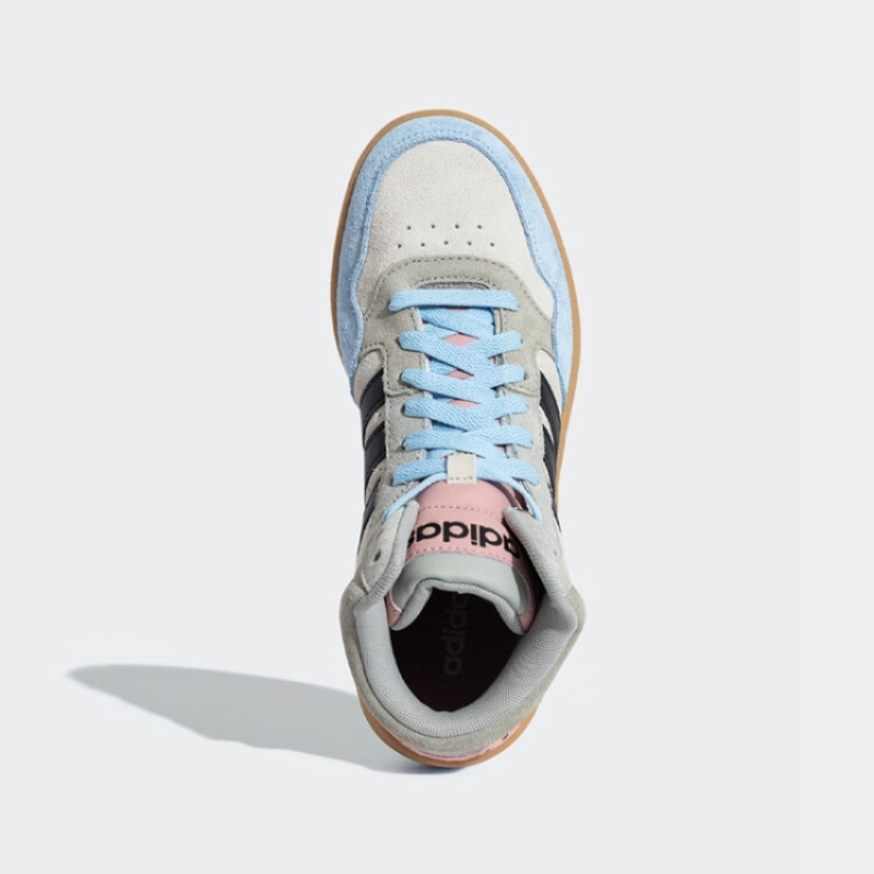 adidas阿迪达斯官方neo HOOPS 3.0 MID女子新款「魔环」休闲篮球鞋HP3105 米色/灰色/粉色/蓝色