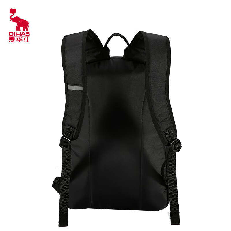 爱华仕(OIWAS) (C)休闲双肩包 大容量电脑包 时尚韩版学生书包 OCB4286黑色高清大图