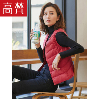 高梵2019新款羽绒马甲女内穿短款背心修身轻薄秋冬保暖坎肩打底