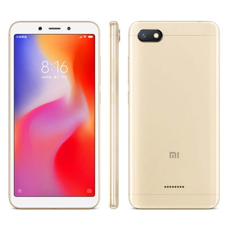 Xiaomi/小米 红米6 3GB+32GB 流沙金 移动联通电信4G全网通手机