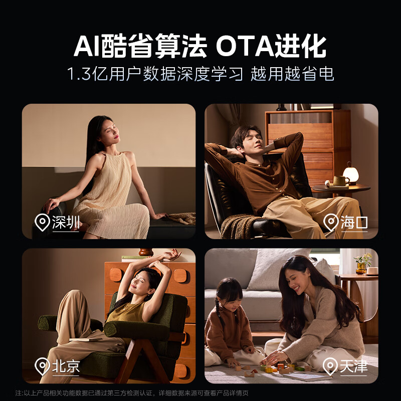 [官方旗舰店]美的空调挂机大1.5匹 酷省电Ultra新一级能效变频冷暖 双排冷凝器 KFR-35GW/N8KS1-1U高清大图