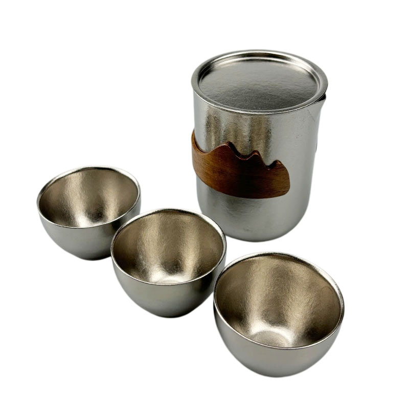 卫未来 纯钛茶具套装 一壶三杯 套高清大图