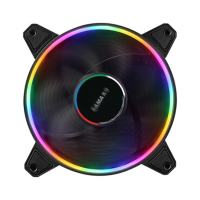 先马（SAMA）光环5 电脑12cm机箱风扇 主机led电源散热超静音台式机 12v 厘米 光环5 溢彩LED