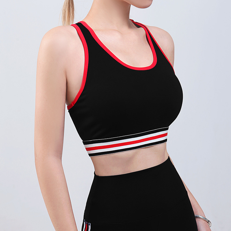 瑜伽服运动内衣女瑜伽运动背心健身服跑步文胸美背速干聚拢减震透气