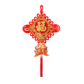 锦瑞星春节福字精品立体中国结挂件50#金福挂鱼/个