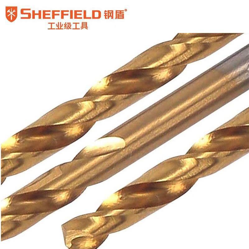 SHEFFIELD/钢盾 直柄镀钛高速钢麻花钻 S136019 6mm 1支图片