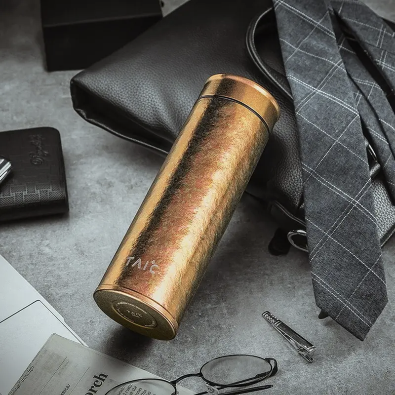 taic太可纯钛度杯子双层手工制 无喷漆b0229-1701莫奈220ml 五款颜色