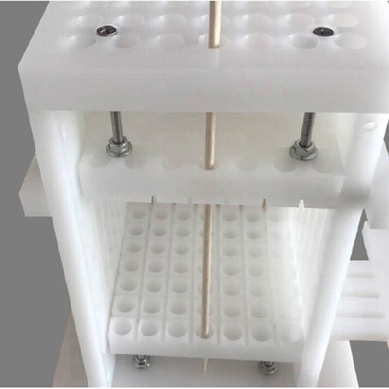 穿串器 家用底部固定吸盘接刀手动便携切牛羊肉串机户外烧烤工具三层定位孔穿肉器商用 穿串器