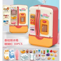 儿童电冰箱玩具喷雾过家家做饭烹饪厨房男女孩子宝宝冰柜小家电器