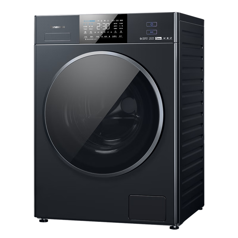 松下(Panasonic)滚筒洗衣机12KG洗烘一体机 水氧泡沫净 光动银除菌 XQG120-EGB6A高清大图