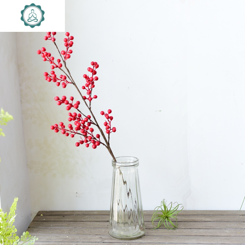 仿真浆果单支发财果婚礼布置装饰花红果幸运果中式花艺客厅摆件封后蔓越莓浆果 秋红仿真植物报价 参数 图片 视频 怎么样 问答 苏宁易购