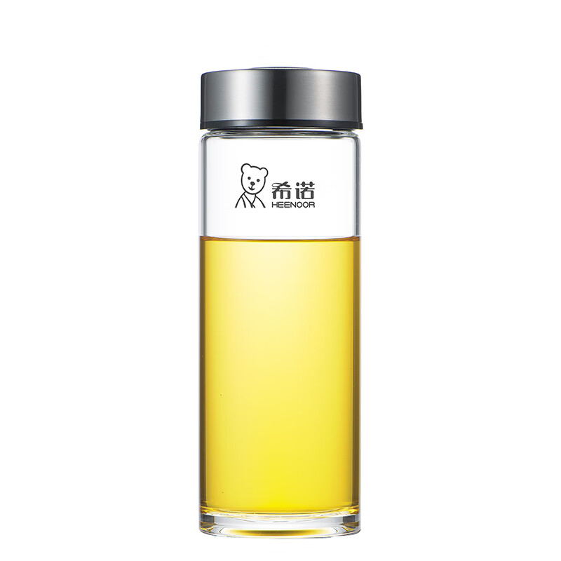 希诺(Heenoor)XN-6017L 玻璃杯 单层加厚大容量家用办公泡茶杯子男车载水杯 530mL