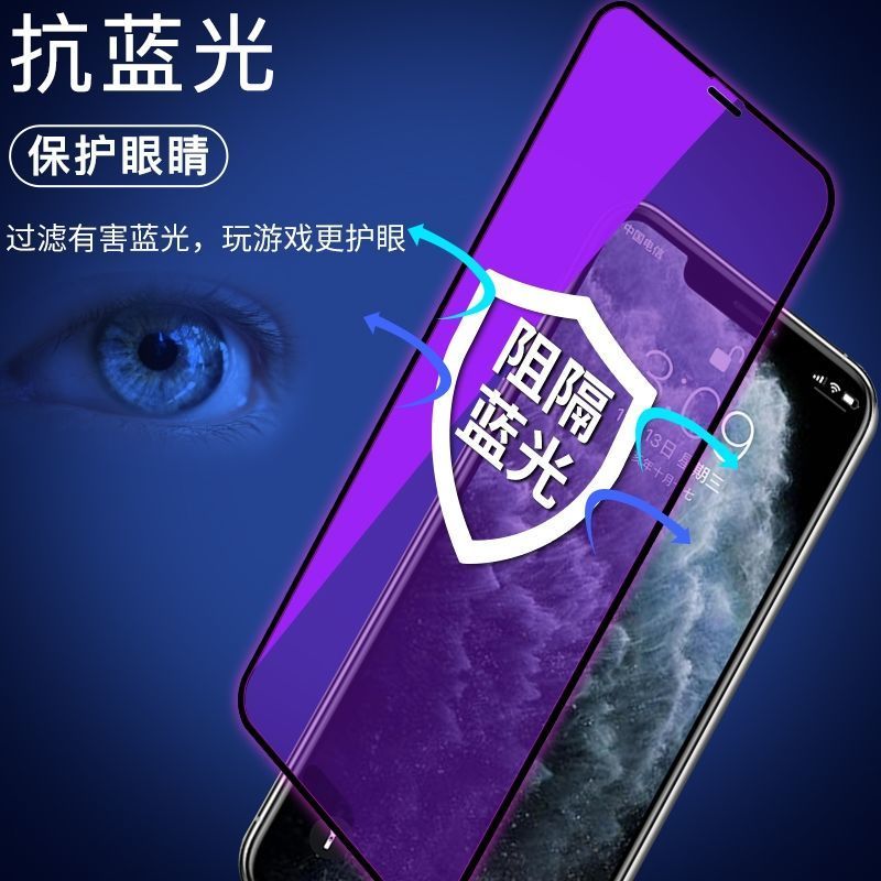 苹果6钢化膜6s手机7防窥8plus/x全屏xr磨砂11pro抗纹iphonexsmax