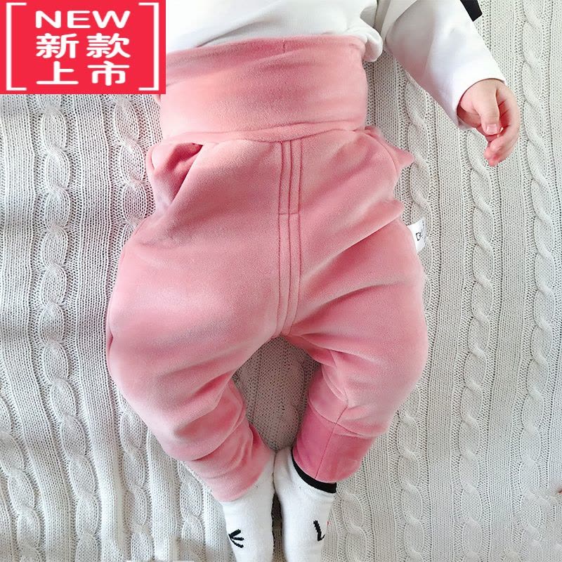 可莉允婴儿大pp裤子女童宝宝外穿屁屁裤打底裤高腰加绒加厚保暖春秋冬装保暖裤图片