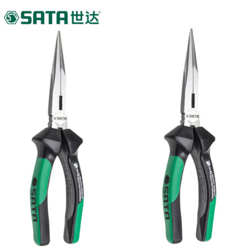 世达(SATA)72712 尖嘴钳G系列多功能尖头钳电工夹持尖口钳8英寸